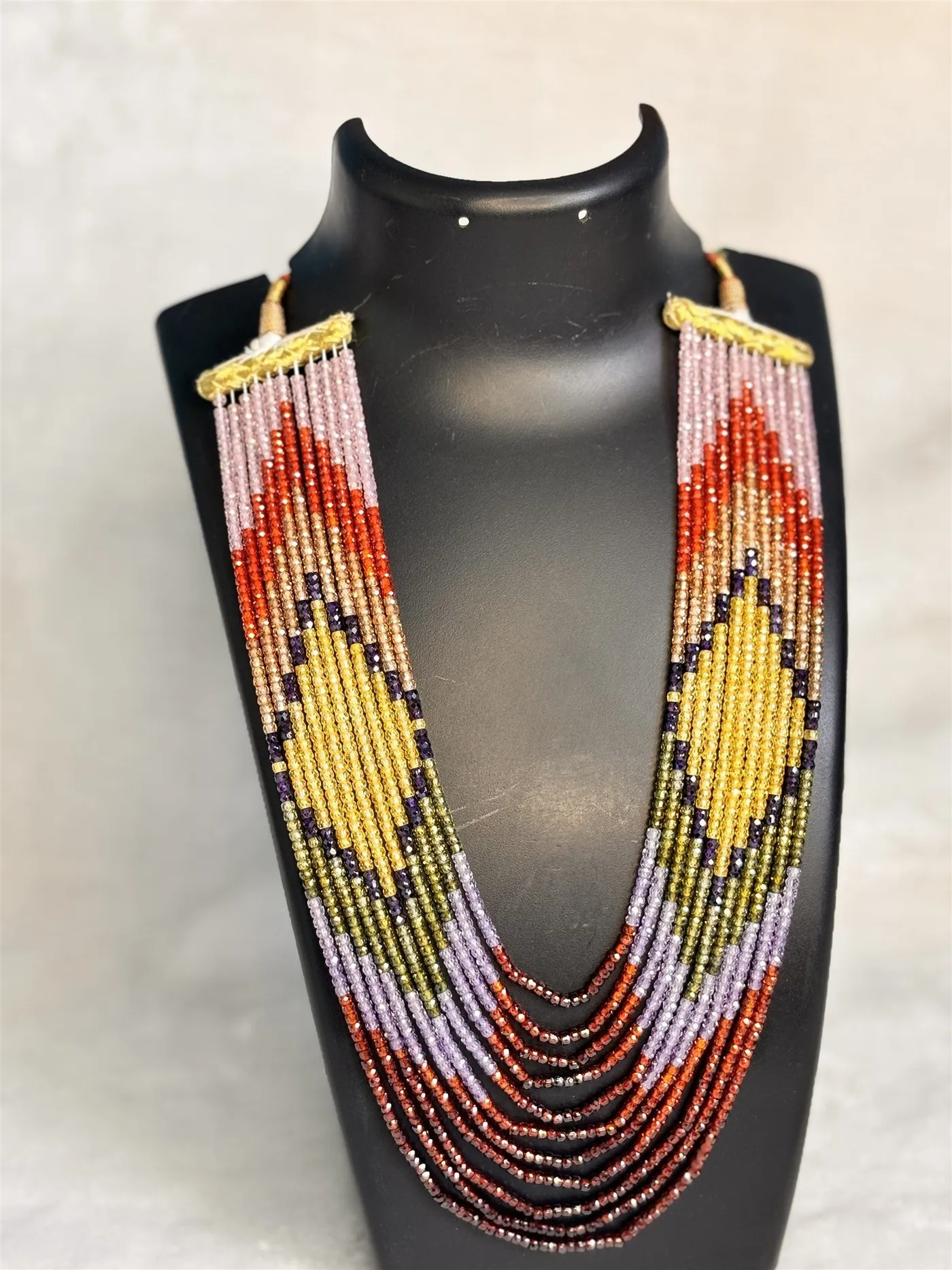 Multistone gemstone necklace product page